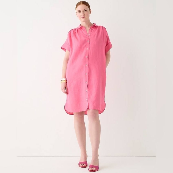 J. Crew Dresses & Skirts - J. Crew Baird McNutt Relaxed Fit Irish linen shirtdress